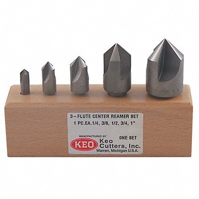 Countersink Set 5 PC 3 FL 82 Deg HSS MPN:50028