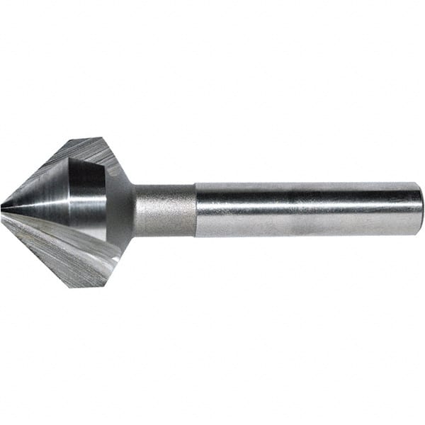 Countersink: 19.05mm Head Dia, 60 deg Included Angle, 3 Flute, Cobalt Steel, Right Hand MPN:103-054005