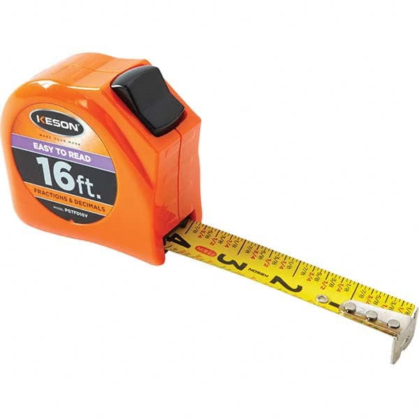 Tape Measure: 16' Long, 1