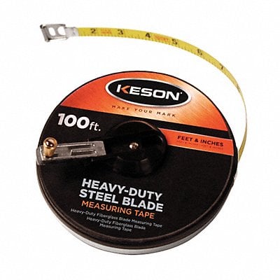 Long Tape Measure 3/8 In x 100 ft Orange MPN:ST10018