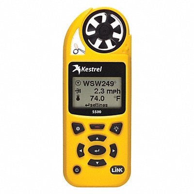 Weather Meter LCD Yellow w/WiFi MPN:0855LVYEL