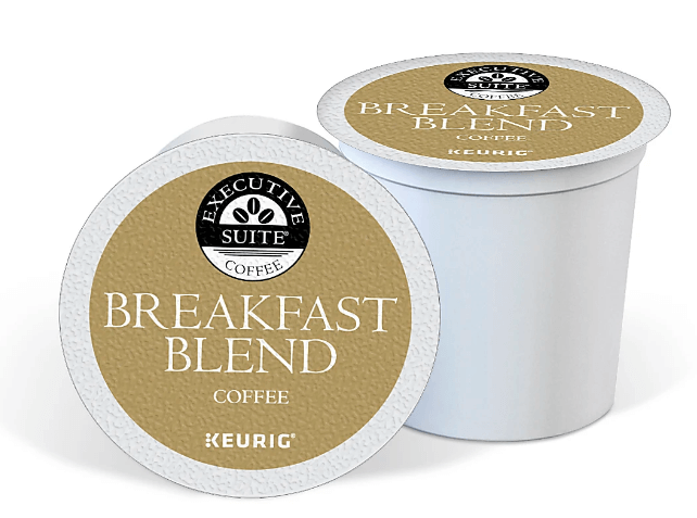 Executive Suite Coffee Single-Serve Coffee K-Cup Pods, Breakfast Blend, Carton Of 70 (Min Order Qty 3) MPN:5000203807