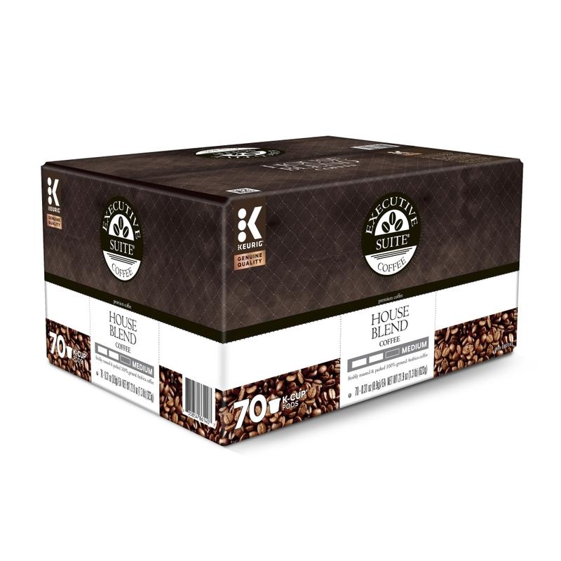 Executive Suite Coffee Single-Serve Coffee K-Cup Pods, House Blend, Carton Of 70 (Min Order Qty 3) MPN:5000203809