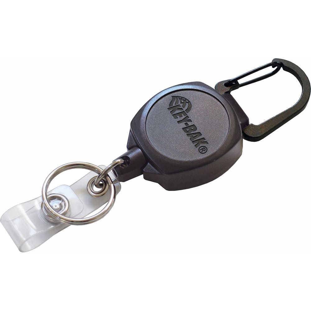 Key Control, Type: Retractable Key Chain & ID Holder , Number of Keys: 5 , Color: Black  MPN:0KB1-0A22