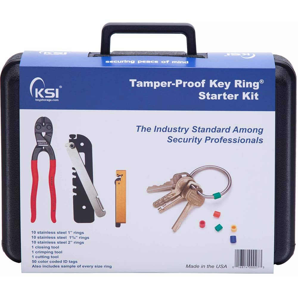 Key Control, Type: Key Ring Starter Kit , Number of Keys: 0 , Color: Black  MPN:281