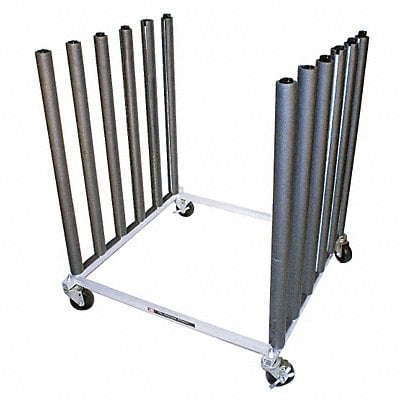 Mobile Bulk Rack Silver Steel MPN:73740