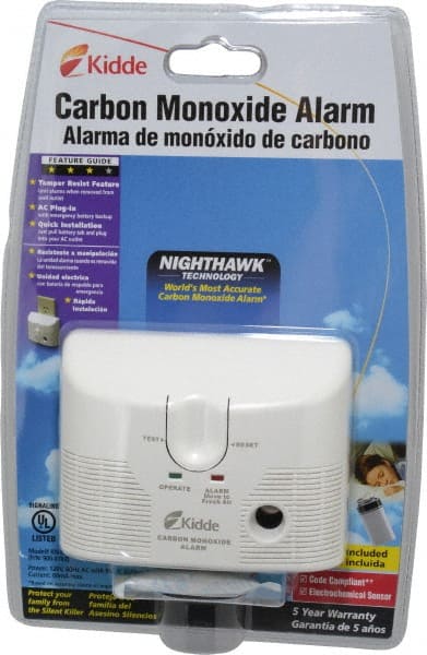 Smoke & Carbon Monoxide (CO) Alarms, Alarm Type: Smoke, Power Source: Plug-In, Sensor Type: Electrochemical, Mount Type: Wall MPN:21025759