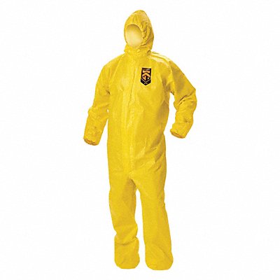 Hooded Coverall Elastic Yellow M PK12 MPN:09812