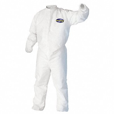 Collared Disp. Coveralls White M PK25 MPN:46102