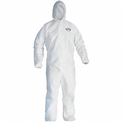 Hooded Disp. Coveralls White M PK25 MPN:46112