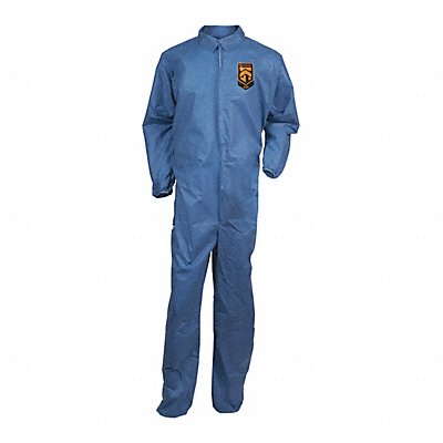 Collared Coverall Elastic Blue L PK24 MPN:58503