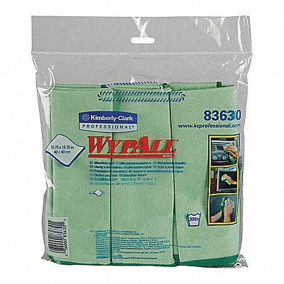 Cloth Microfiber Wypall Green PK6 MPN:83630