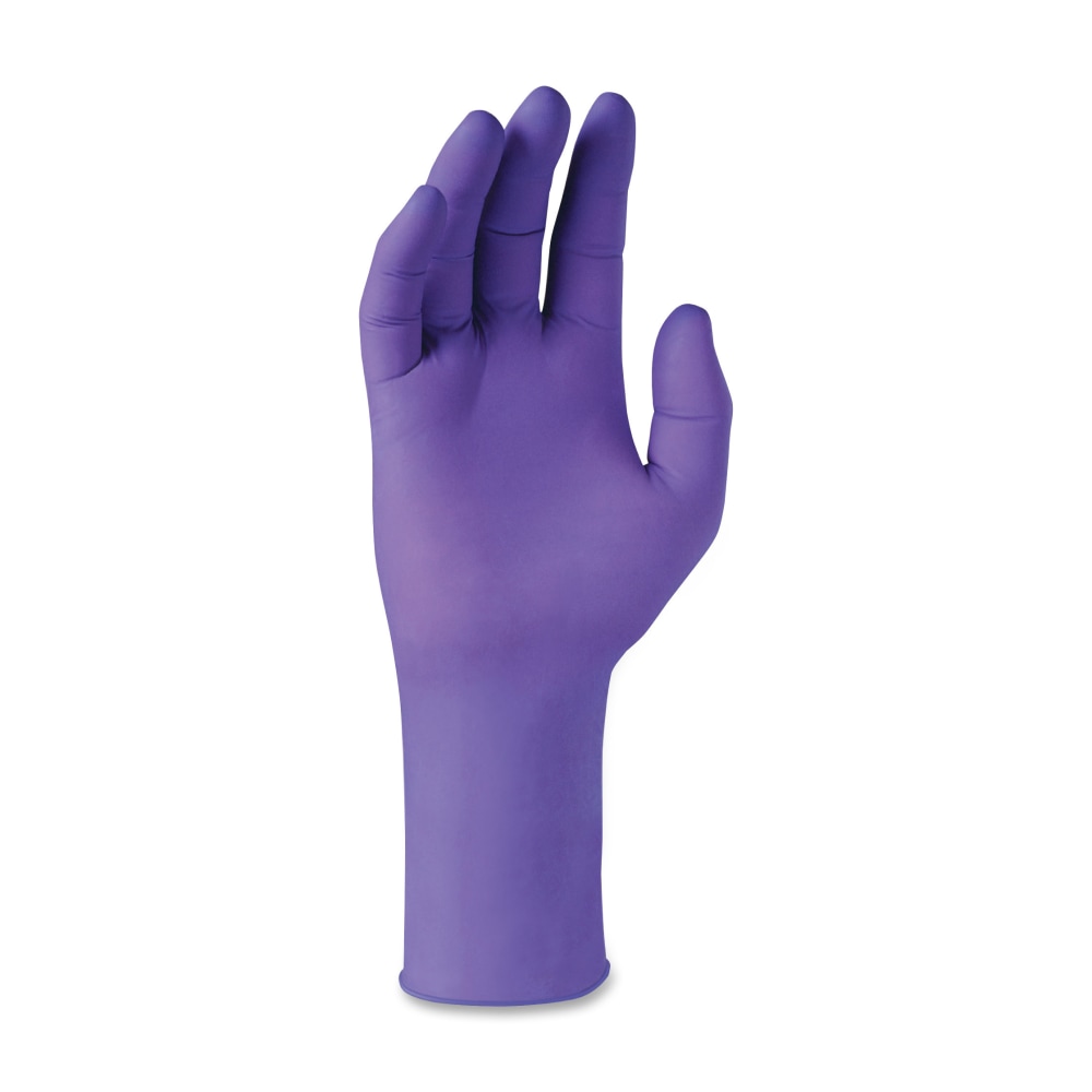 KIMTECH Purple Nitrile Exam Gloves - 12in - Medium Size - Purple - Durable, Textured Fingertip, Latex-free, Tear Resistant - For Chemotherapy - 500 / Carton - 6 mil Thickness MPN:50602