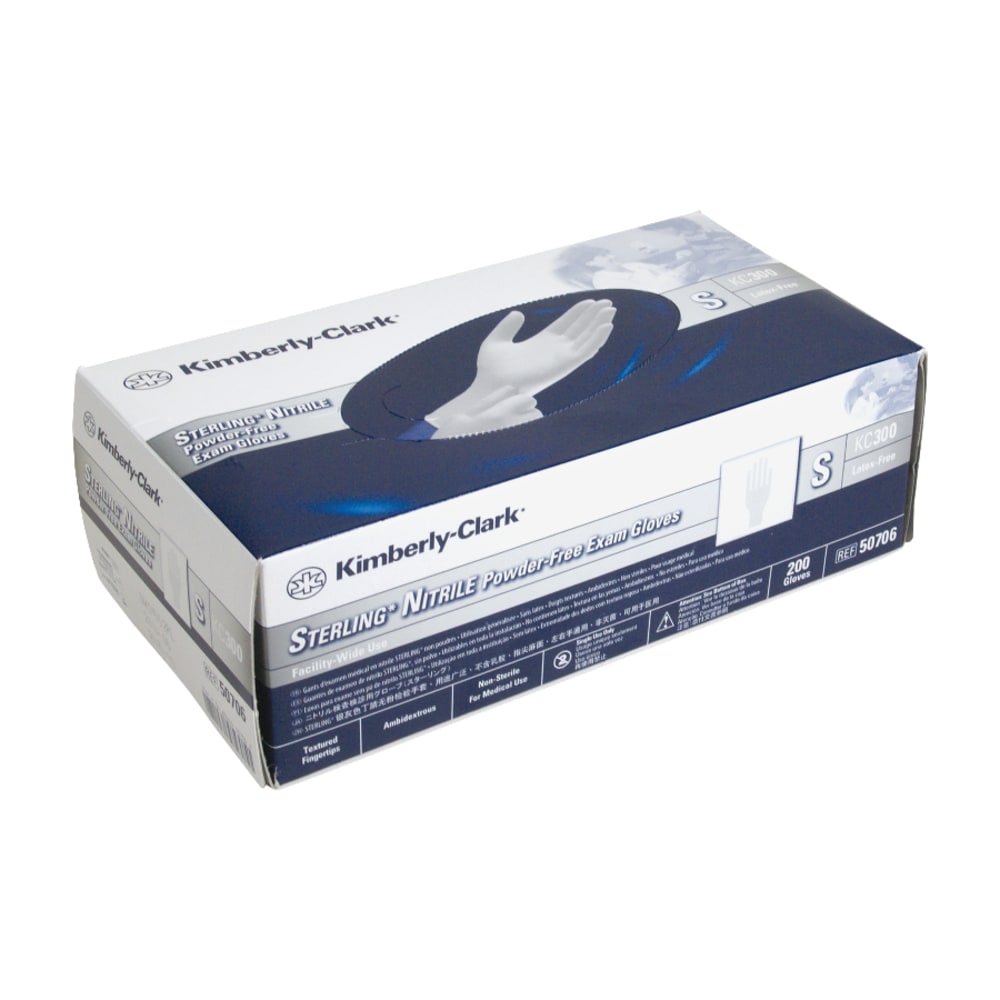 Kimberly-Clark Sterling Exam Gloves, Small, Light Gray, Box Of 200 (Min Order Qty 2) MPN:50706