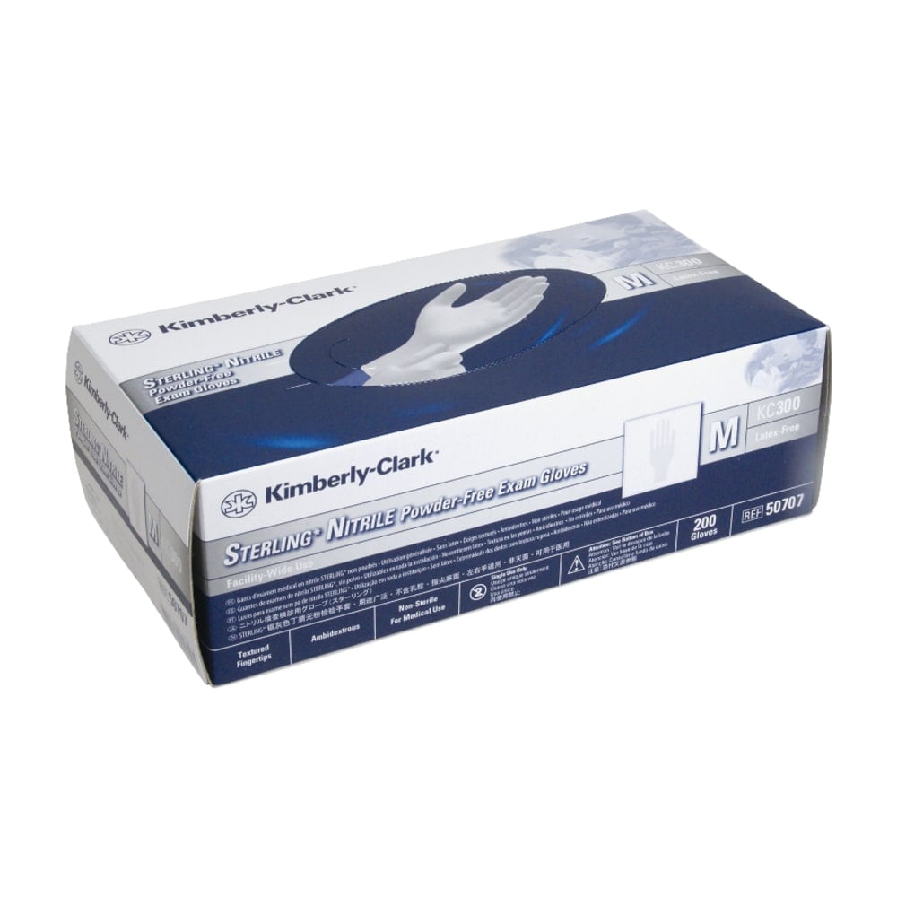 Kimberly-Clark Sterling Exam Gloves, Medium, Light Gray, Box Of 200 (Min Order Qty 2) MPN:50707