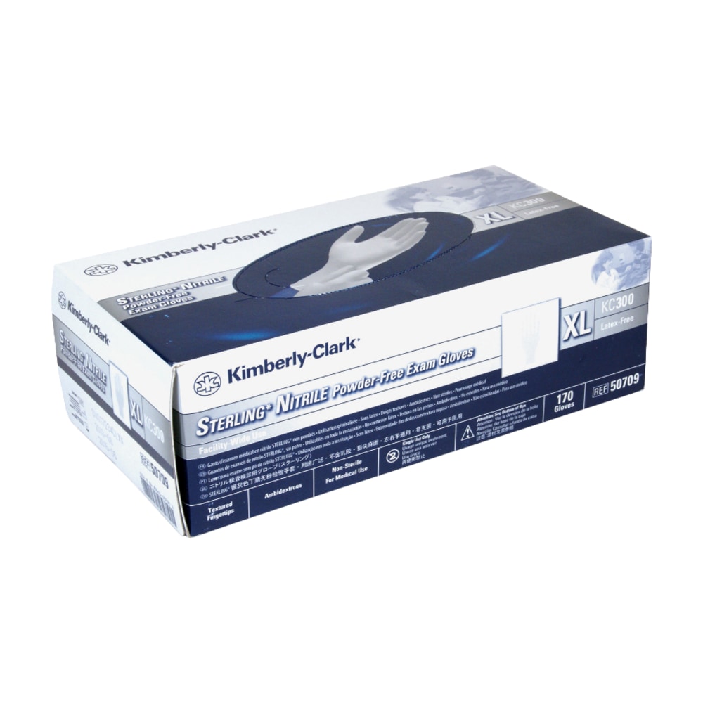 Kimberly-Clark Sterling Exam Gloves, X-Large, Light Gray, Box Of 170 (Min Order Qty 2) MPN:50709