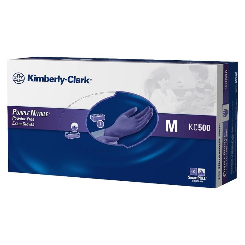 Kimberly-Clark Safeskin Purple Nitrile Exam Gloves, Medium, Purple, Box Of 100 (Min Order Qty 3) MPN:55082