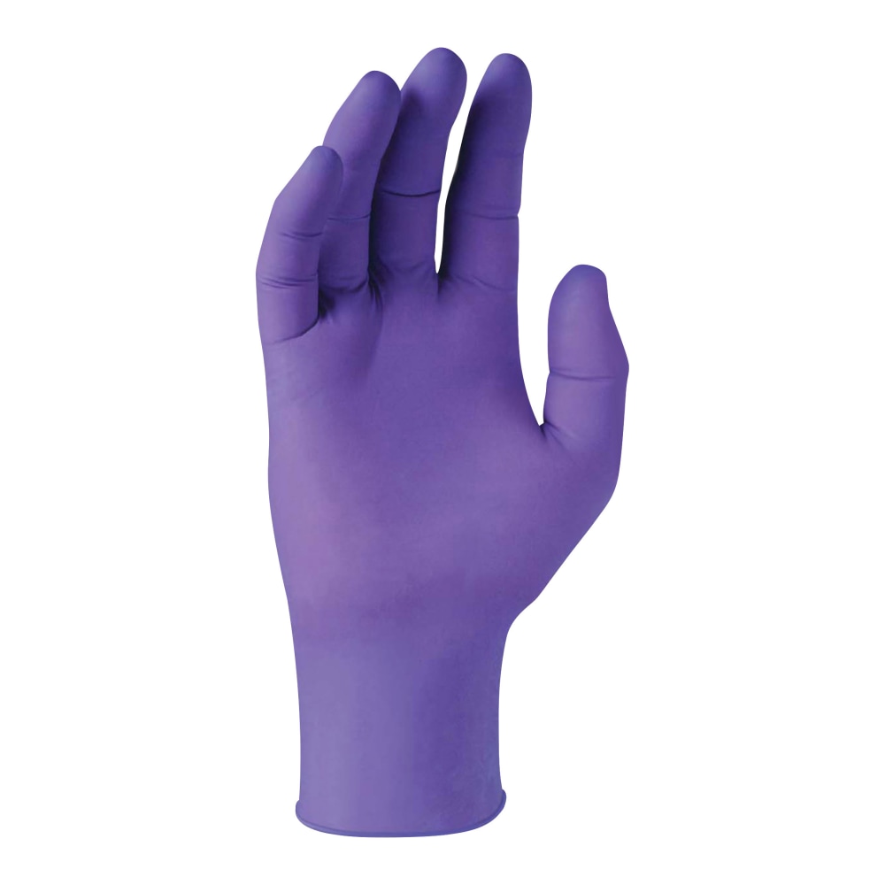 KIMTECH Purple Nitrile Exam Gloves - Medium Size - For Right/Left Hand - Purple - Latex-free, Powder-free, Textured Fingertip, Beaded Cuff, Non-sterile - For Laboratory Application, Chemotherapy - 100/Box - 1000 / Carton - 6 mil Thickness MPN:55082CT