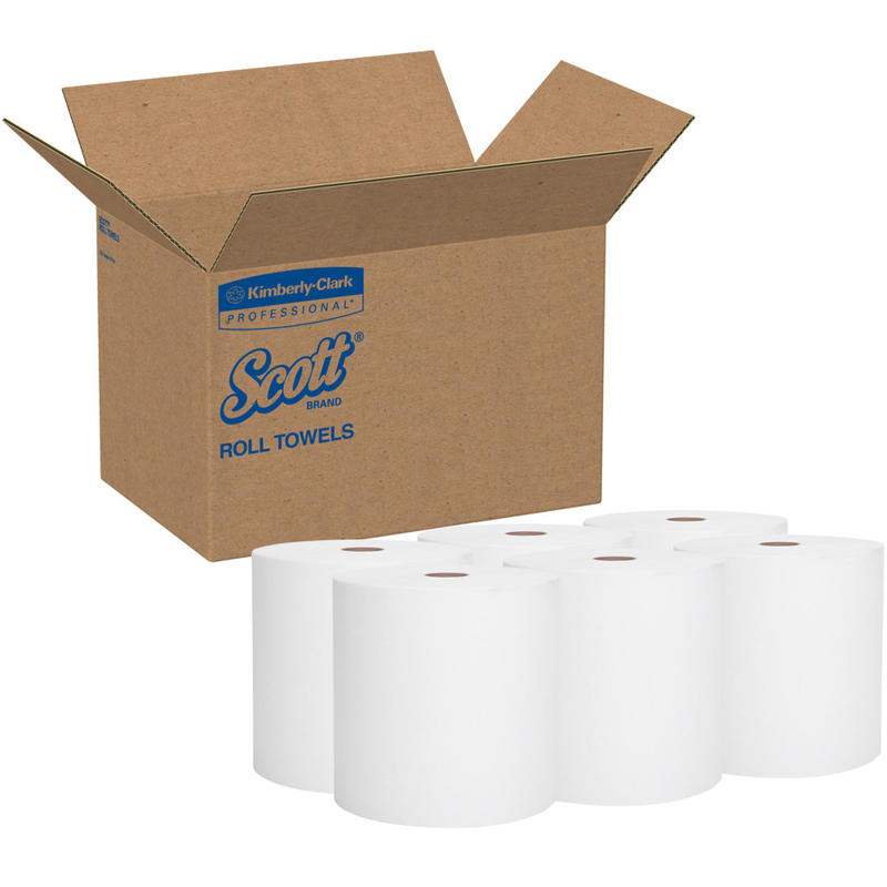 Scott Professional 1-Ply Paper Towels, 950ft Per Roll, 70% Recycled, Pack Of 6 Rolls MPN:02000