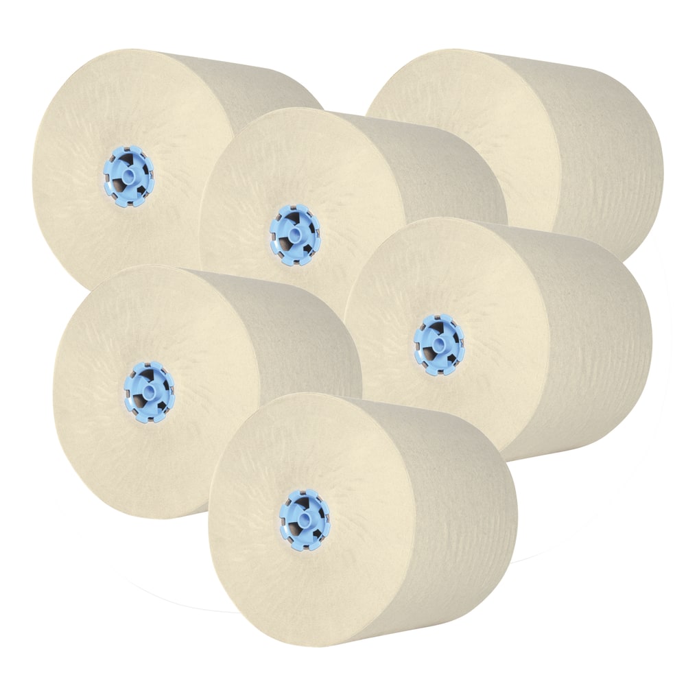 Scott Pro 1-Ply Hard Roll Paper Towels, with Absorbency Pockets, White, 900ft Per Roll, Pack Of 6 Rolls MPN:43959