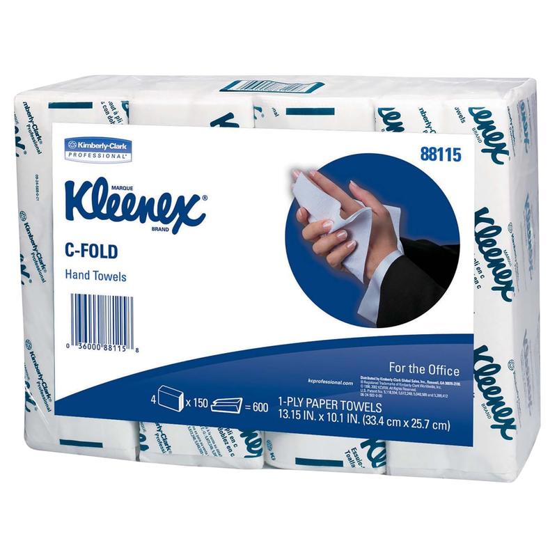 Kleenex Professional Embossed 1-Ply Paper Towels, 150 Per Pack, Case Of 4 Packs (Min Order Qty 3) MPN:88115