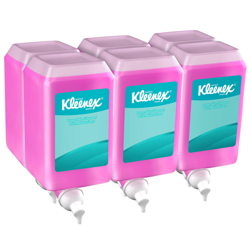 Kleenex Foam Skin Cleanser Soap, Floral Scent, 33.8 Oz, Case Of 6 Bottles MPN:91552