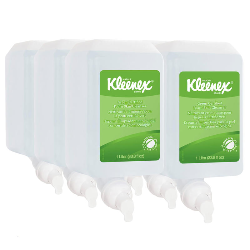 Kleenex Foam Skin Cleanser Soap, Unscented, 33.8 Oz, Carton of 6 Cleansers MPN:KCC91565