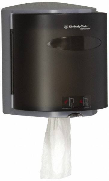 Essential Center-Pull Towel Dispenser, Smoke (Black), 10.3