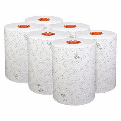 Paper Towel Roll 580 ft White PK6 MPN:47035