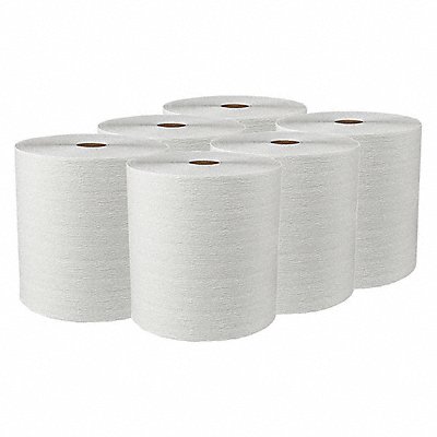 Paper Towel Roll 600 ft White PK6 MPN:50606