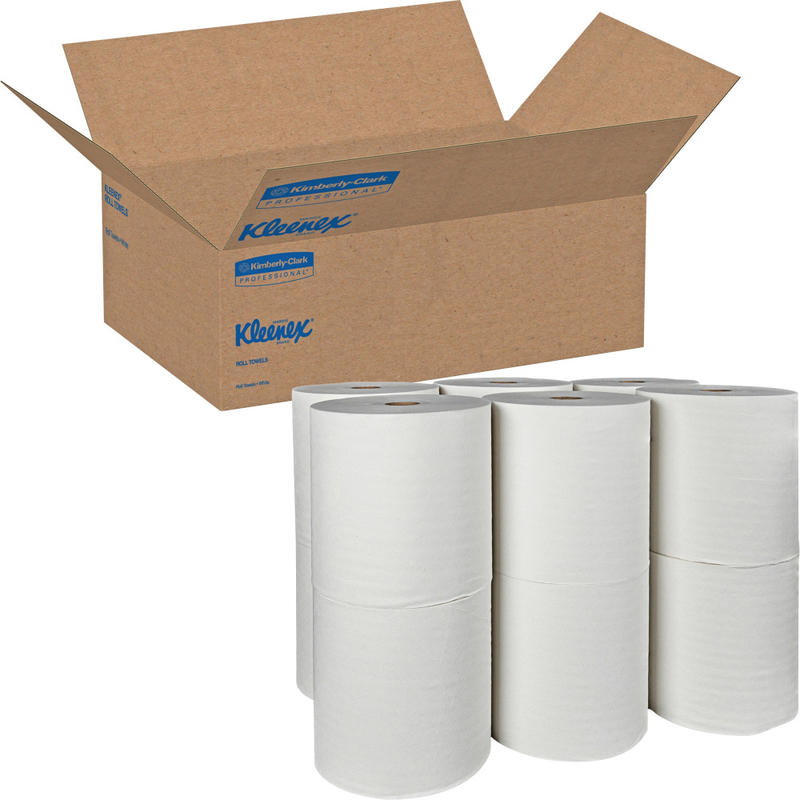 Kimberly-Clark 1-Ply Non HardPaper Towels, 90% Recycled, 425ft Per Roll, Pack Of 12 Rolls MPN:1080