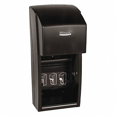 Toilet Paper Dispenser (2) Rolls Black MPN:09021