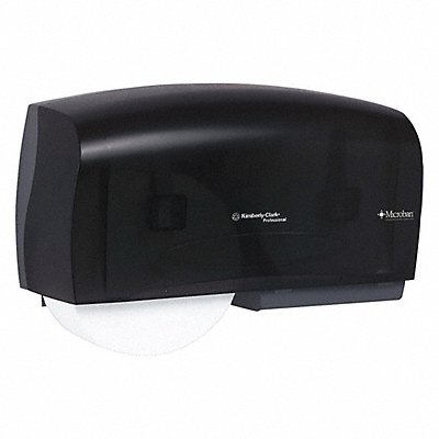 Toilet Paper Dispenser (2) Rolls Black MPN:09608