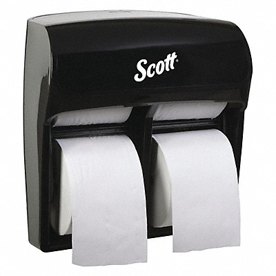 Toilet Paper Dispenser (4) Rolls Black MPN:44518