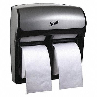 Toilet Paper Dispenser (4) Rolls Silver MPN:44519