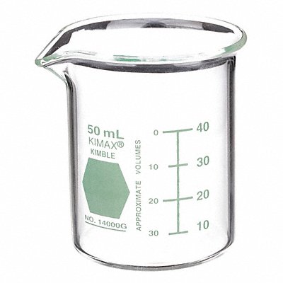 Griffin Beaker Low Form Glass 50mL PK12 MPN:14000G-50