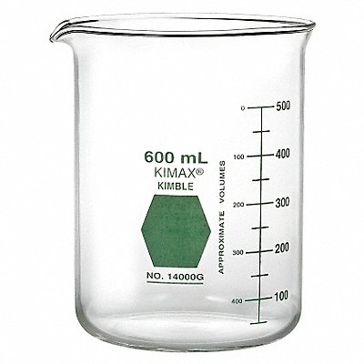 Griffin Beaker Low Form Glass 600mL PK6 MPN:14000G-600