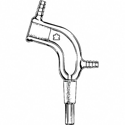 Adapter Bent Transparent 24/40 MPN:159500-2440