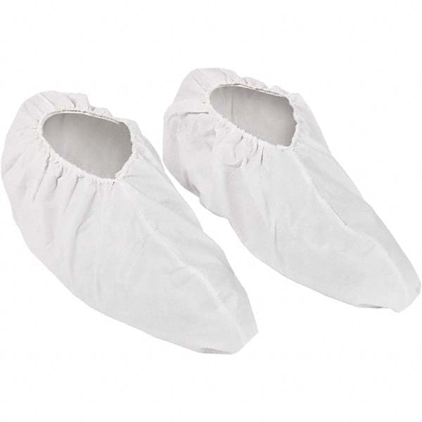 Shoe Cover: Water-Resistant, Polyethylene & Spunbond, White MPN:39370