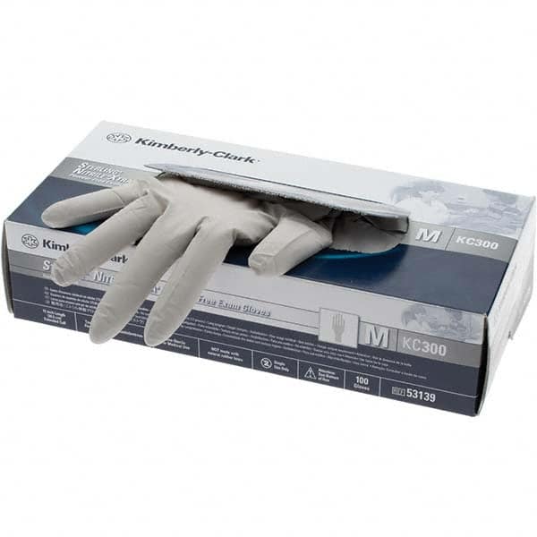 Disposable Gloves: Medium, 3.5 mil Thick, Nitrile, Medical Grade MPN:53139