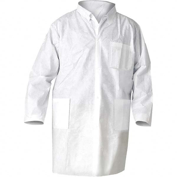 Smocks & Lab Coats, Garment Style: Lab Coat , Material: Polyester , Size: Medium , Color: Blue , Sleeve Length: Long  MPN:10031