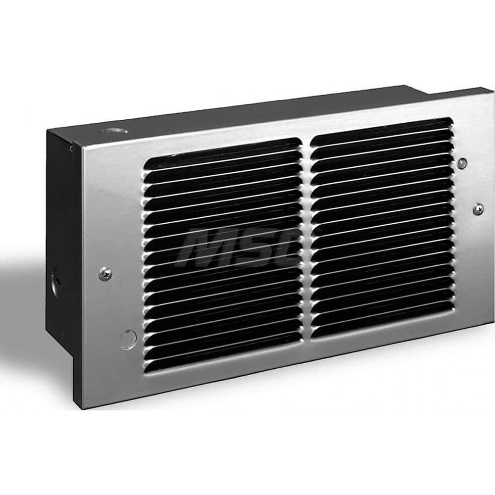 Electric Forced Air Heaters, Heater Type: Wall , Maximum BTU Rating: 5118 , Voltage: 120V , Phase: 1 , Wattage: 1500  MPN:PAW1215-SS