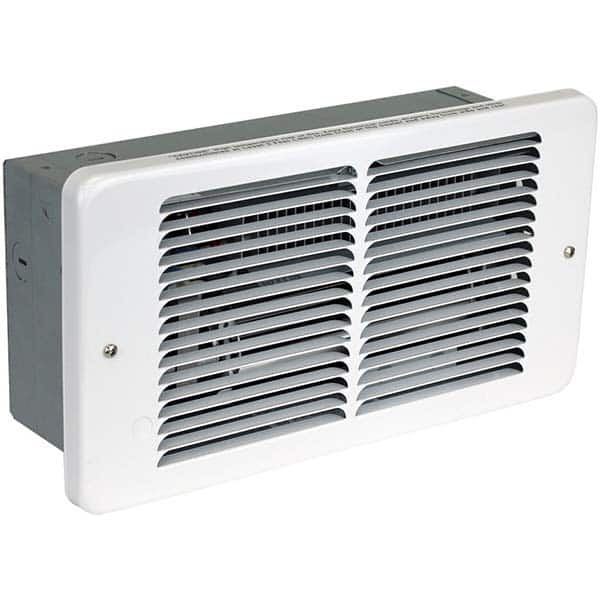 Electric Forced Air Heaters, Heater Type: Wall , Maximum BTU Rating: 7677 , Voltage: 208V , Housing Color: White , Heating Area: 225 sq ft  MPN:PAW2022-W