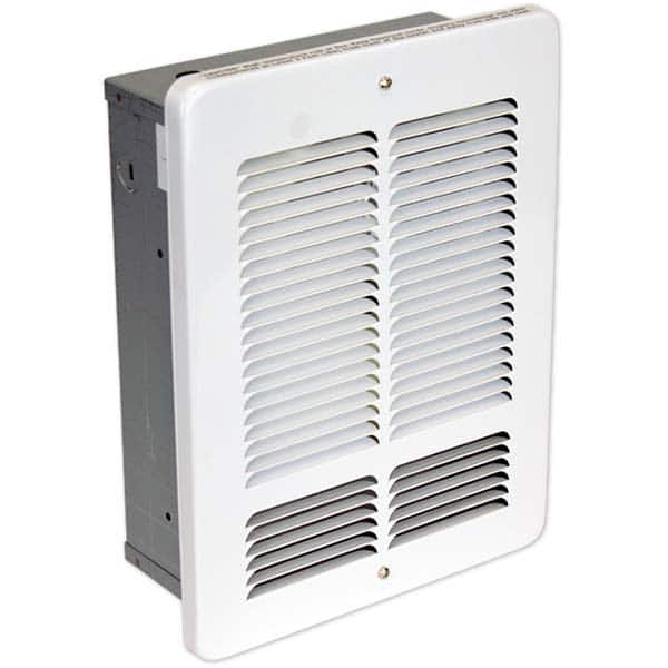 Electric Forced Air Heaters, Heater Type: Wall , Maximum BTU Rating: 5118 , Voltage: 120V , Wattage: 1500 , Housing Color: White  MPN:W1215-W