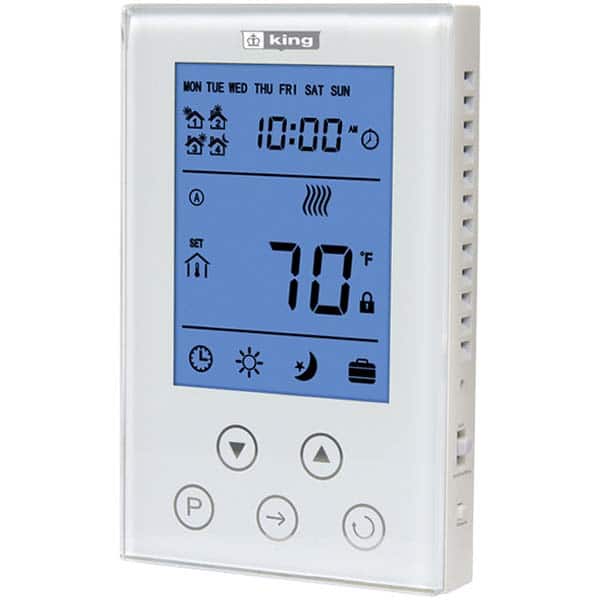 Thermostats, Thermostat Type: Line Voltage Wall Thermostat , Maximum Temperature: 95.0 , Minimum Temperature: 41.0 , Minimum Voltage: 120 V  MPN:K302PE