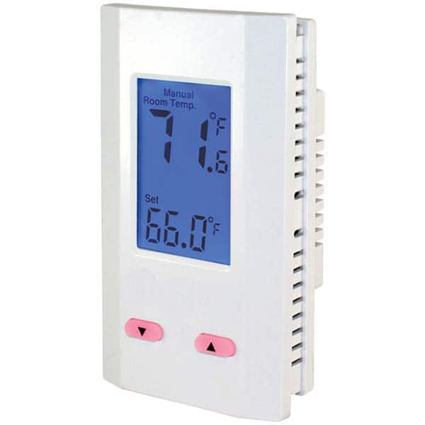 Thermostats, Thermostat Type: Line Voltage Wall Thermostat , Maximum Temperature: 74.0 , Minimum Temperature: 55.0 , Maximum Voltage: 120 V , Amperage: 16 A  MPN:K701-1-DTSB