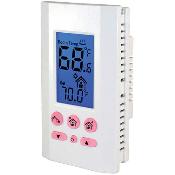 Thermostats, Thermostat Type: Line Voltage Wall Thermostat , Maximum Temperature: 95.0 , Minimum Temperature: 41.0 , Maximum Voltage: 240 V , Amperage: 16 A  MPN:K701E-B