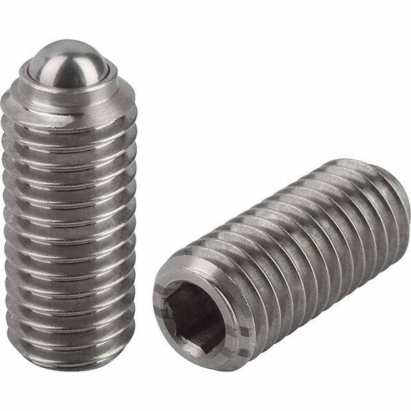 Threaded Ball Plunger: 1/4-20, 0.1378