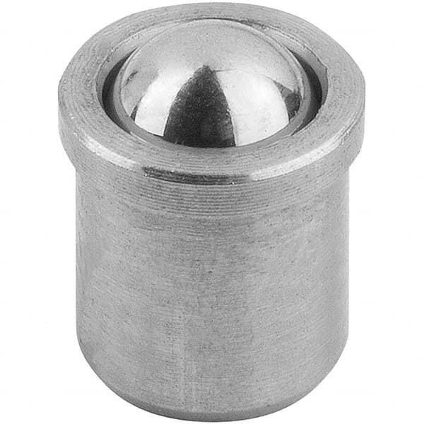 Stainless Steel Press Fit Ball Plunger: 0.1969