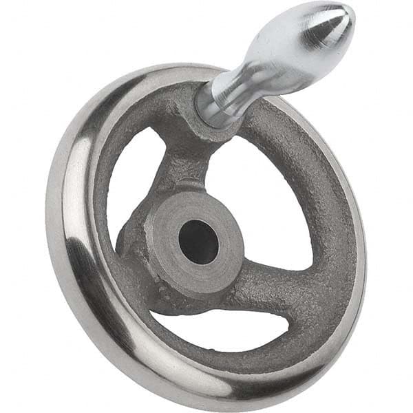 Spoked Handwheel: Solid Handle, Polished Finish MPN:K0671.2250XCR